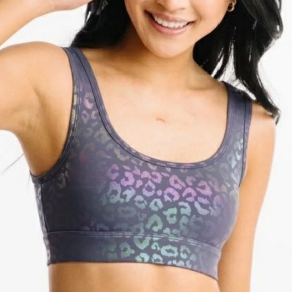 ZYIA Other - Zyia Holographic Leopard Animal Print Sports Bra